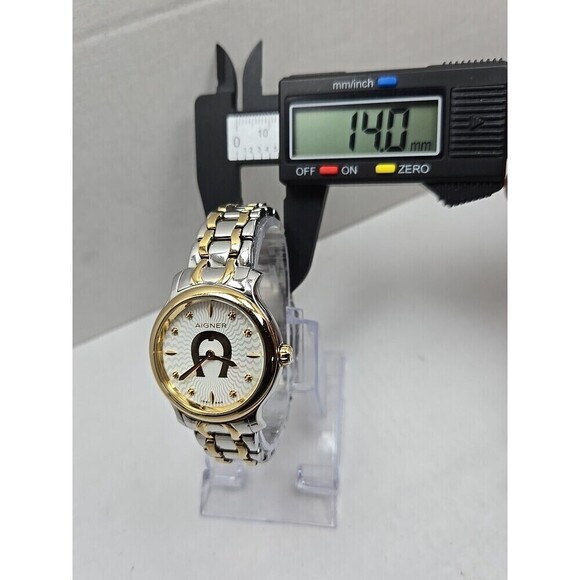 Aigner Como Swiss Made Two Tone Womens Watch Quartz New Battery Mother Of Pearl main image 4